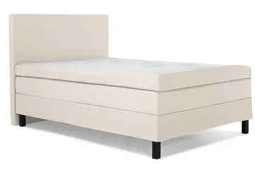Lucky Komplett Sängpaket 120x200 Polyeter Slät Sänggavel - Beige - Products - Möbler - Säng - Enkelsäng