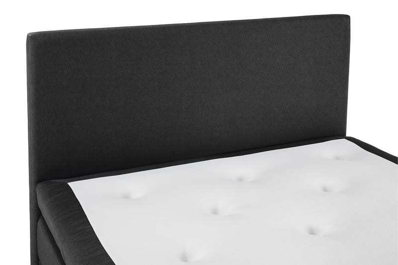 Lucky Komplett Sängpaket 140x200 Latex Slät Sänggavel - Svart/Grå - Products - Möbler - Säng - Kontinentalsäng