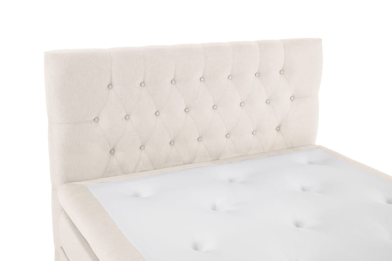 Lucky Komplett Sängpaket 140x200 Memory Diamant Sänggavel - Beige - Products - Möbler - Säng - Kontinentalsäng