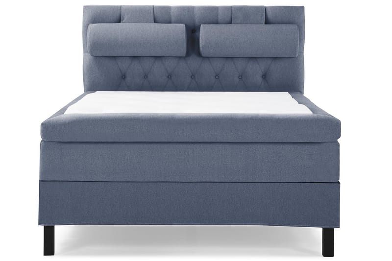 Lucky Komplett Sängpaket 140x200 Polyeter Diamant, Nackkudde Stor Mörkblå