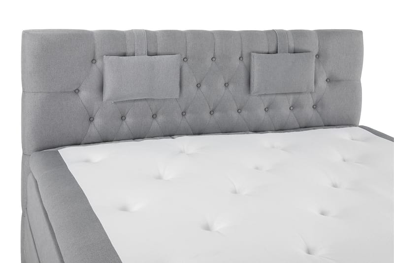 Lucky Komplett Sängpaket 160x200 Latex Diamant - Nackkudde Liten Mellangrå - Products - Möbler - Säng - Kontinentalsäng