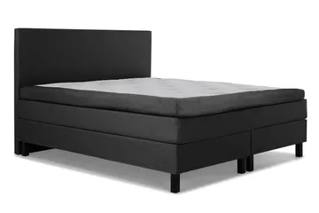 Lucky Komplett Sängpaket 160x200 Latex Slät - Svart/Grå - Products - Möbler - Säng - Kontinentalsäng