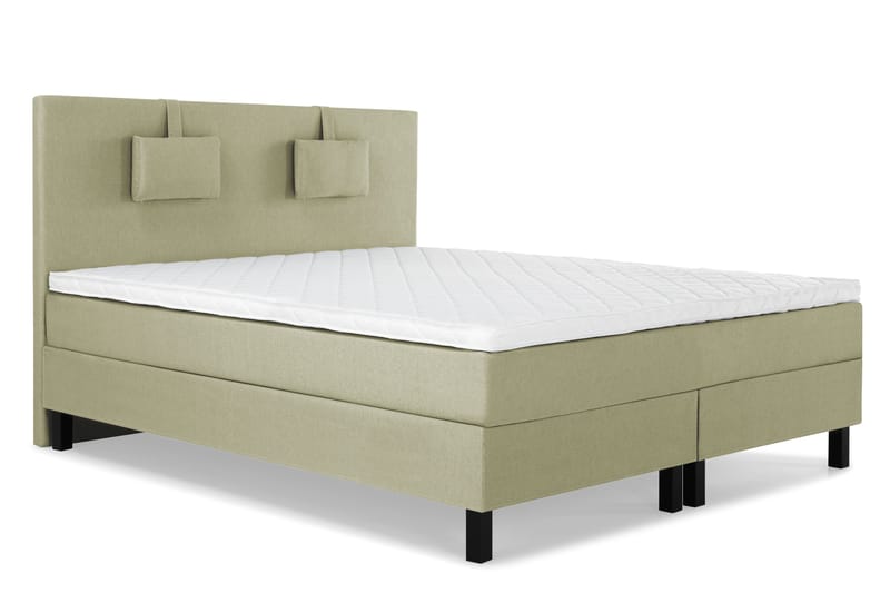 Lucky Komplett Sängpaket 160x200 Skum Slät Sänggavel - Nackkudde Liten Grön - Products - Möbler - Säng - Kontinentalsäng
