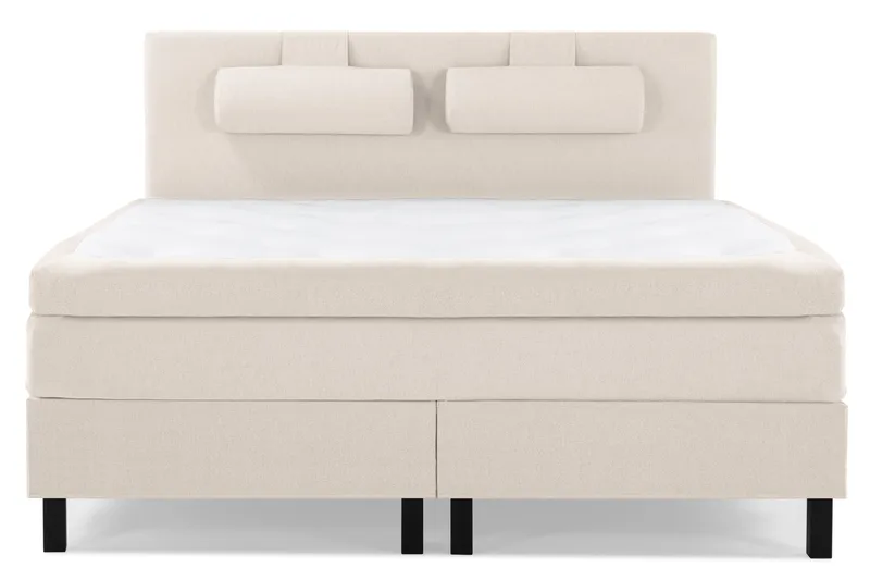 Lucky Komplett Sängpaket 160x200 Polyeter Slät Sänggavel - Nackkudde Stor Beige - Products - Möbler - Säng - Kontinentalsäng