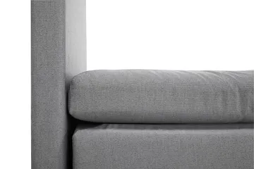 Lucky Komplett Sängpaket 160x200 Polyeter Slät Sänggavel - Nackkudde Stor Mellangrå - Products - Möbler - Säng - Kontinentalsäng