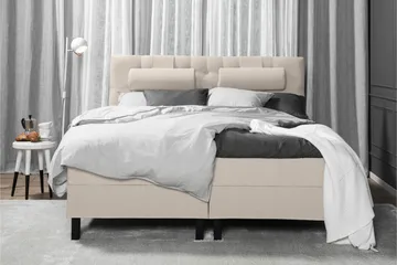 Lucky Komplett Sängpaket 180x200 Latex Diamant Sänggavel - Beige - Products - Möbler - Säng - Kontinentalsäng