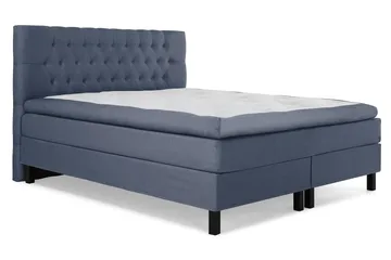 Lucky Komplett Sängpaket 180x200 Latex Diamant Sänggavel - Mörkblå - Products - Möbler - Säng - Kontinentalsäng
