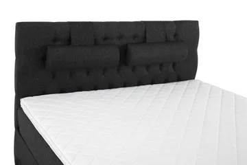 Lucky Komplett Sängpaket 180x200 Skum Diamant - Nackkudde Stor Svart/Grå/PU - Products - Möbler - Säng - Kontinentalsäng