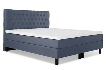 Lucky Komplett Sängpaket 180x200 Skum Diamant Sänggavel - Mörkblå - Products - Möbler - Säng - Kontinentalsäng
