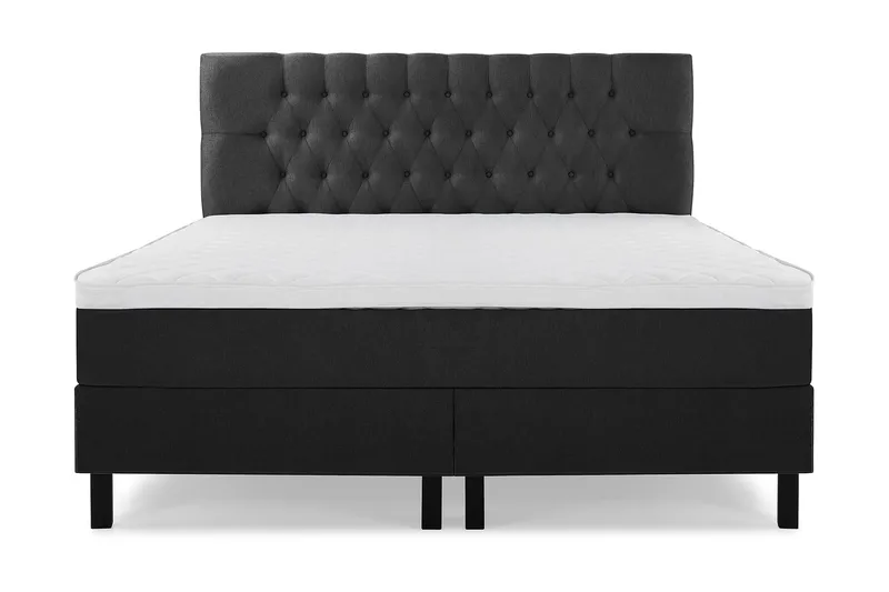 Lucky Komplett Sängpaket 180x200 Skum Diamant - Svart/Grå - Products - Möbler - Säng - Kontinentalsäng