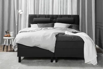 Lucky Komplett Sängpaket 180x200 Skum Diamant - Svart/Grå - Products - Möbler - Säng - Kontinentalsäng
