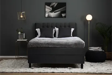 Lucky Sängpaket 120x200 Latexmadrass Diamant - Svart/Grå - Products - Möbler - Säng - Enkelsäng