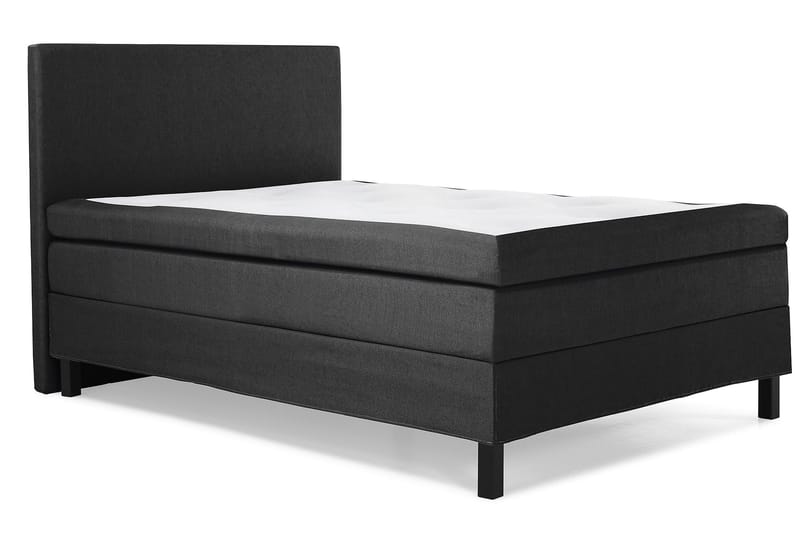 Lucky Sängpaket 120x200 Latexmadrass Slät  Svart/Grå - Svart/Grå - Products - Möbler - Säng - Enkelsäng