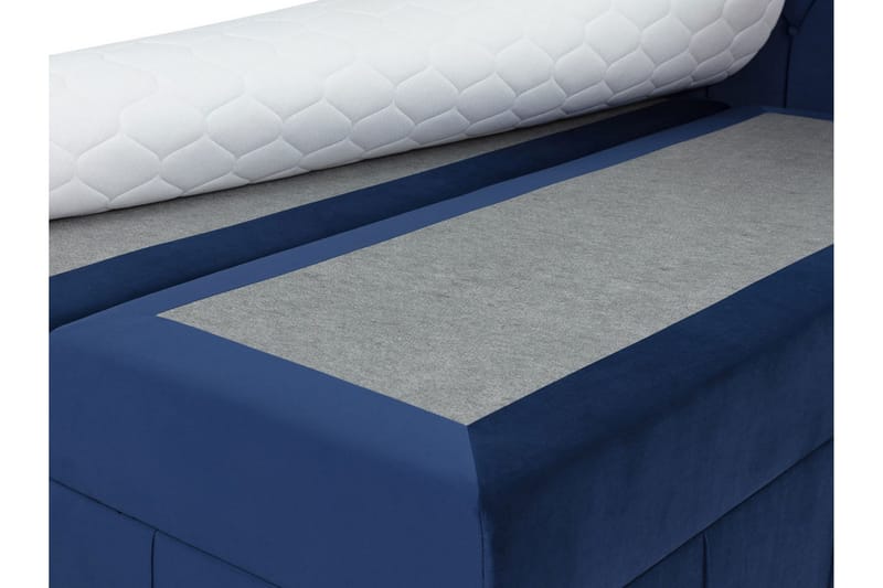 Lyckorna Kontinentalsäng 180x200 cm LED-belysning - Grå - Products - Möbler - Säng - Säng med förvaring