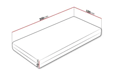 Arigna Skummadrass 100x200 cm - Products - Möbler - Säng - Madrass - Skummadrass