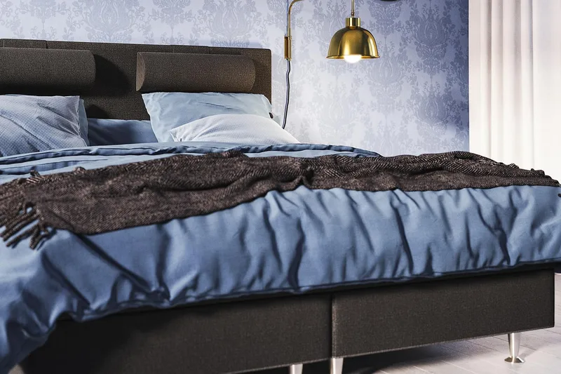 Meja Kontinentalsäng 160x200 - Svart - Products - Möbler - Säng - Kontinentalsäng