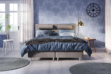 Meja Kontinentalsäng 180x200 - Ljusgrå - Products - Möbler - Säng - Kontinentalsäng