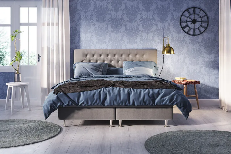 Meja Sängpaket 160x200 - Grå - Products - Möbler - Säng - Kontinentalsäng