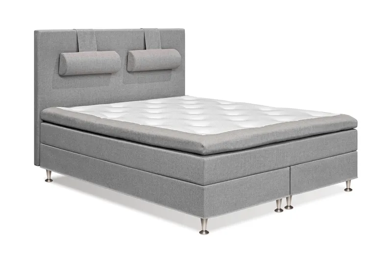 Meja Sängpaket 160x200 - Ljusgrå med nackkudde - Products - Möbler - Säng - Kontinentalsäng