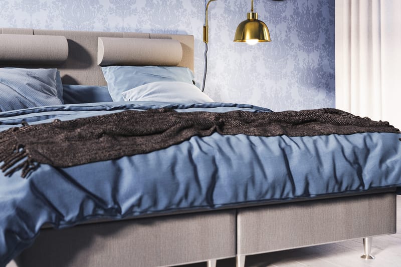 Meja Sängpaket 160x200 - Ljusgrå med nackkudde - Products - Möbler - Säng - Kontinentalsäng