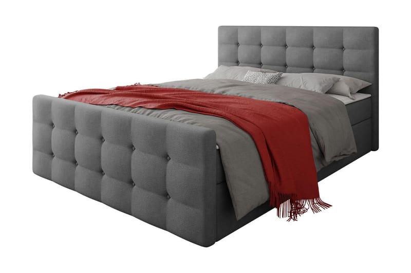 Milano Kontinentalsäng 140x200 cm med Sänggavel - Rosa - Products - Möbler - Säng - Säng med förvaring