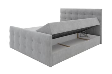 Milano Kontinentalsäng 160x200 cm med Sänggavel - Beige - Products - Möbler - Säng - Säng med förvaring