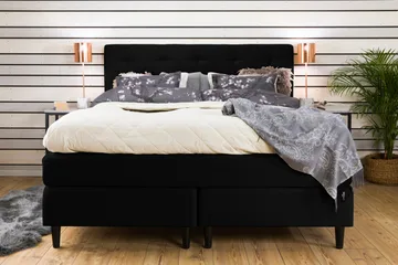 Nice Deluxe Kontinentalsäng 160x200 - Svart - Products - Möbler - Säng - Kontinentalsäng