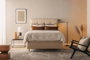 Oslo Lyx Kontinentalsäng 140x200 cm - Beige - Products - Möbler - Säng - Kontinentalsäng