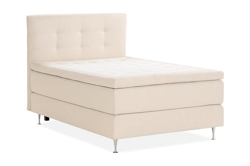 Oslo Lyx Sängpaket Boucle 120x200 Knappad gavel - Ljusbeige - Products - Möbler - Säng - Kontinentalsäng