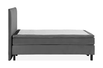 Princess Kontinentalsäng 120x200cm - Mörkgrå/Sammet - Products - Möbler - Säng - Enkelsäng