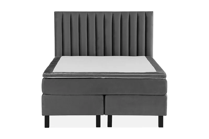 Princess Kontinentalsäng 120x200cm, Mörkgrå/Sammet