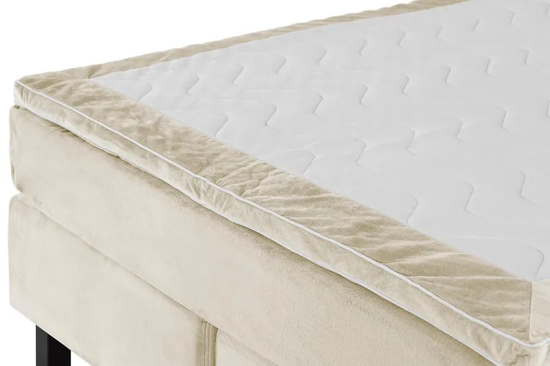 Princess Kontinentalsäng 160x200cm - Beige/Sammet - Products - Möbler - Säng - Kontinentalsäng