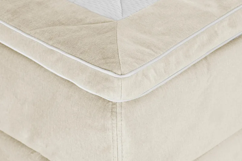 Princess Kontinentalsäng 160x200cm - Beige/Sammet - Products - Möbler - Säng - Kontinentalsäng