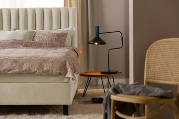 Princess Kontinentalsäng 160x200cm - Beige/Sammet - Products - Möbler - Säng - Kontinentalsäng