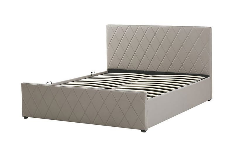 Rochefort Förvaringssäng 140x200 cm - Konstläder/Grå - Products - Möbler - Säng - Säng med förvaring