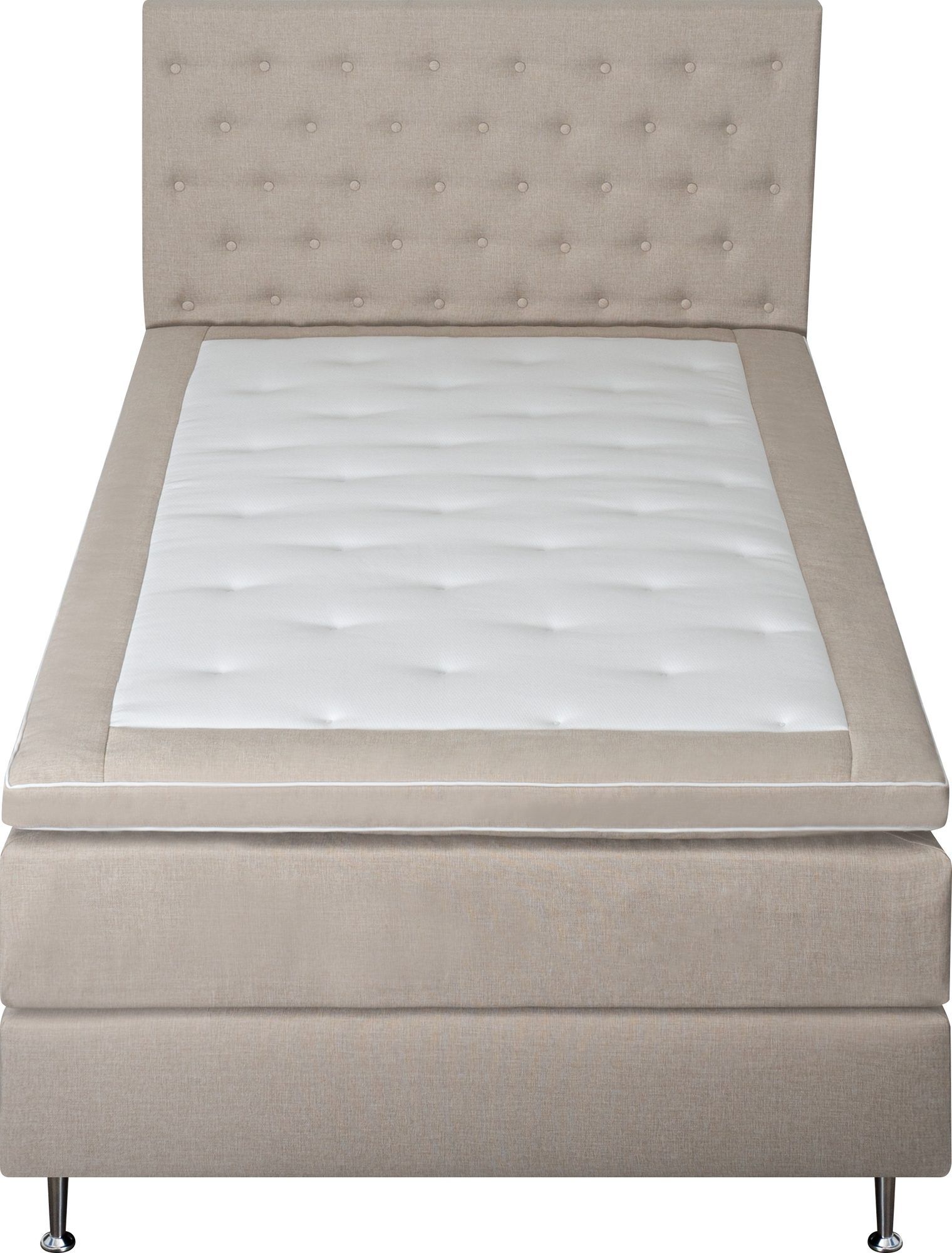 Säng 120 x 200 cm + sänggavel - Dream - beige - Products - Möbler - Säng - Enkelsäng
