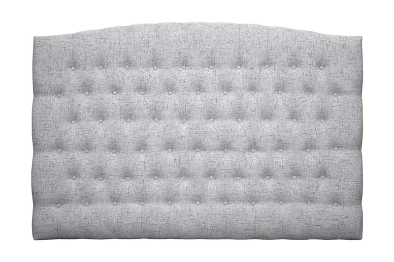 Belda Sänggavel 180 cm Svängd, Ljusgrå