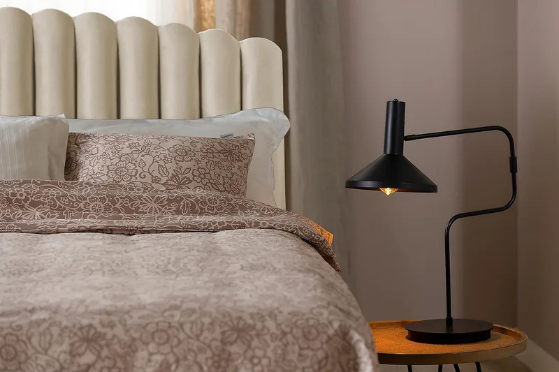 Davia Sänggavel 180 cm - Beige/Sammet - Products - Möbler - Säng - Sängtillbehör & sänggavel - Sänggavel