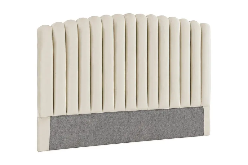 Davia Sänggavel 180 cm - Beige/Sammet - Products - Möbler - Säng - Sängtillbehör & sänggavel - Sänggavel