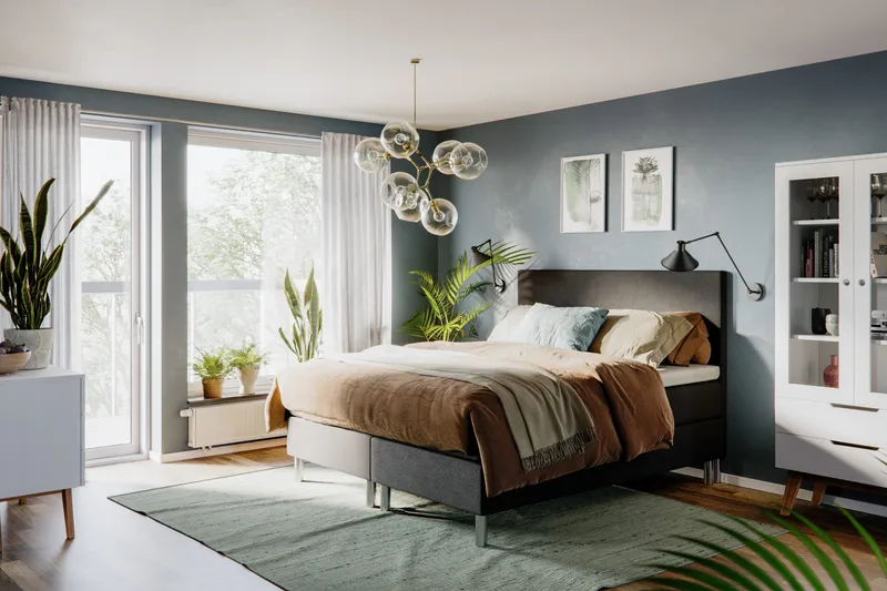 Sleepy Sänggavel 180 cm - Svart - Products - Möbler - Säng - Sängtillbehör & sänggavel - Sänggavel