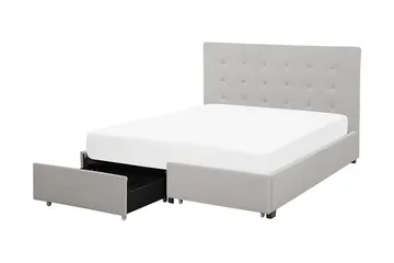 Sandrick Dubbelsäng med Förvaring 140x200 - Grå - Products - Möbler - Säng - Säng med förvaring