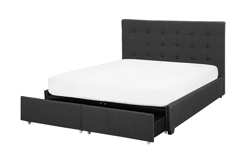 Sandrick Dubbelsäng med Förvaring 160x200 - Grå - Products - Möbler - Säng - Säng med förvaring