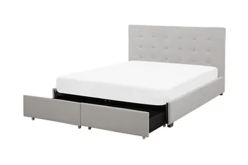 Sandrick Kontinentalsäng med Förvaring 160x200 - Grå - Products - Möbler - Säng - Säng med förvaring