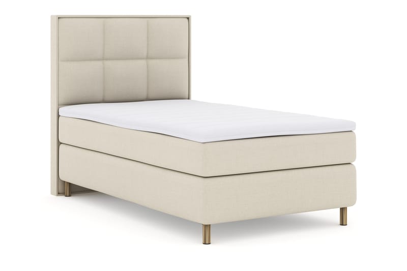 Select No 3 Komplett Sängpaket 120x200 Fast - Beige/Koppar - Products - Möbler - Säng - Enkelsäng