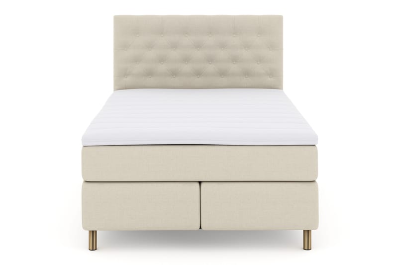 Select No 3 Komplett Sängpaket 140x200 Fast, Beige/Koppar