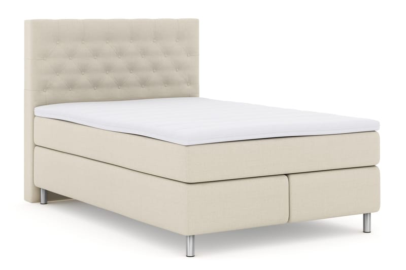 Select No 3 Komplett Sängpaket 140x200 Fast - Beige/Metall - Products - Möbler - Säng - Kontinentalsäng