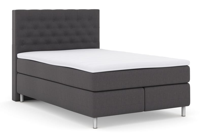 Select No 3 Komplett Sängpaket 140x200 Fast - Mörkgrå/Metall - Products - Möbler - Säng - Kontinentalsäng