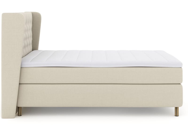 Select No 3 Komplett Sängpaket 140x200 Fast/Medium - Beige/Koppar - Products - Möbler - Säng - Kontinentalsäng