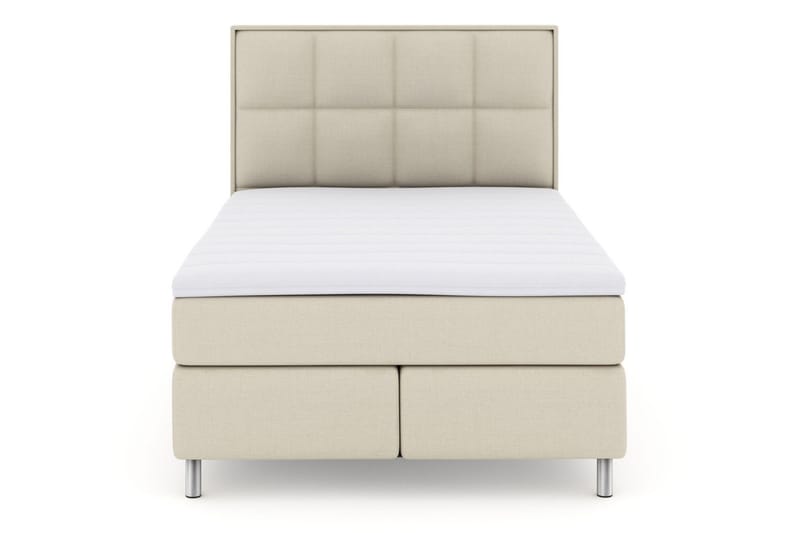 Select No 3 Komplett Sängpaket 140x200 Fast/Medium, Beige/Metall