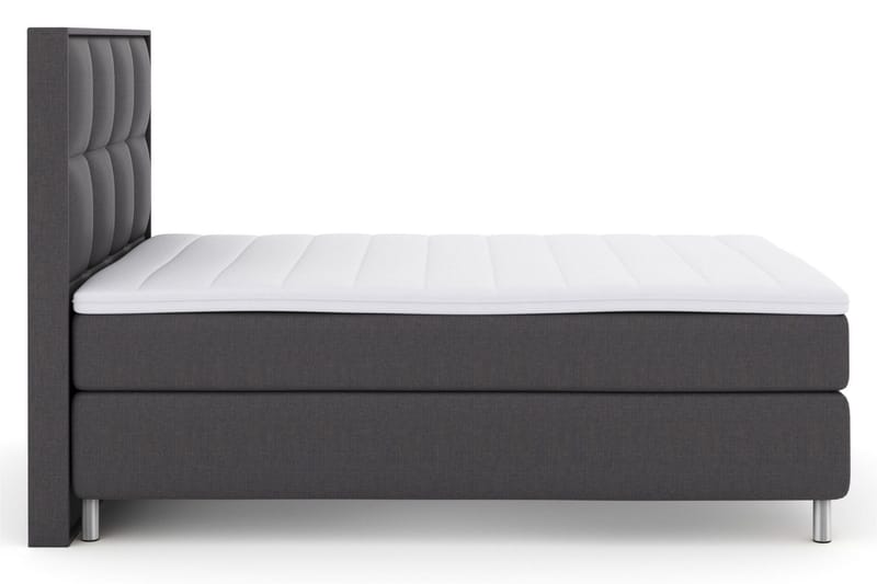 Select No 3 Komplett Sängpaket 140x200 Fast/Medium - Mörkgrå/Metall - Products - Möbler - Säng - Kontinentalsäng